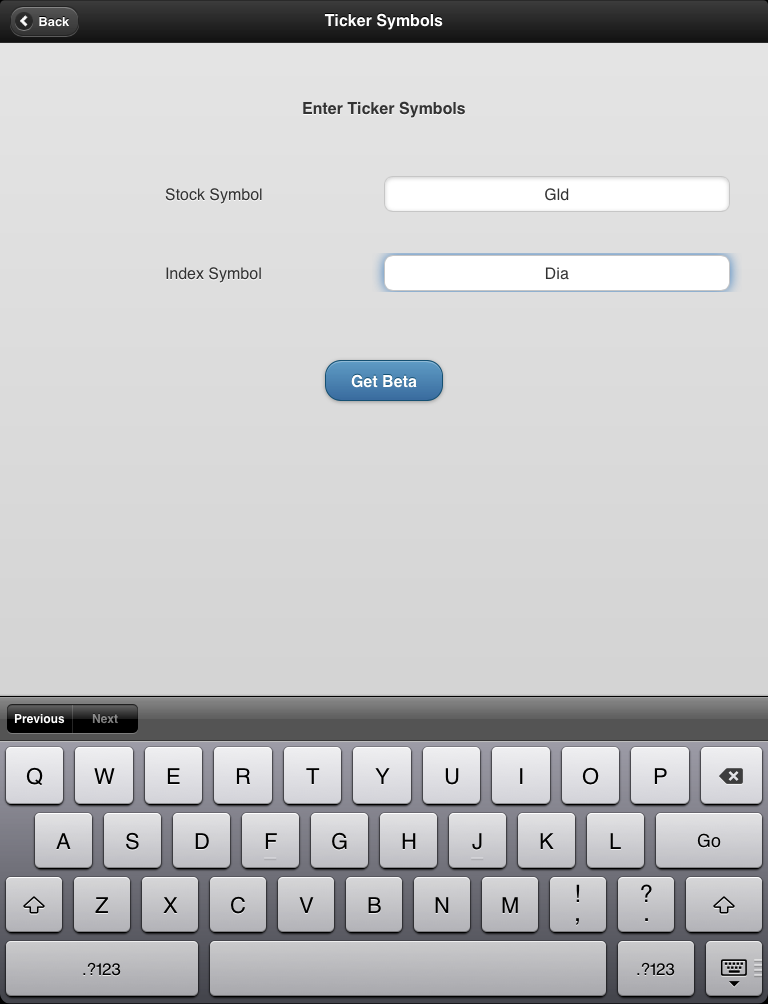 screenshot of sample calculation