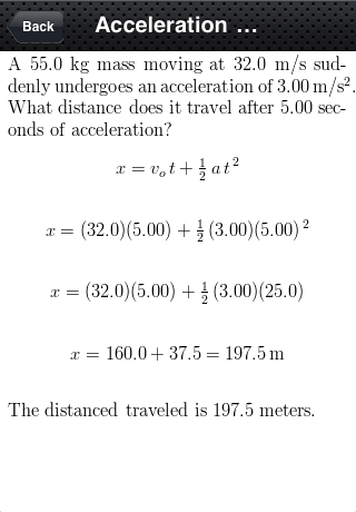 screenshot of example formula